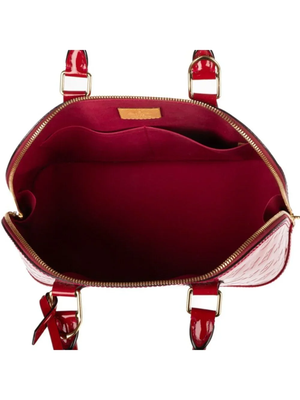 Louis Vuitton Alma Pomme D'amour Monogram Vernis Handbag